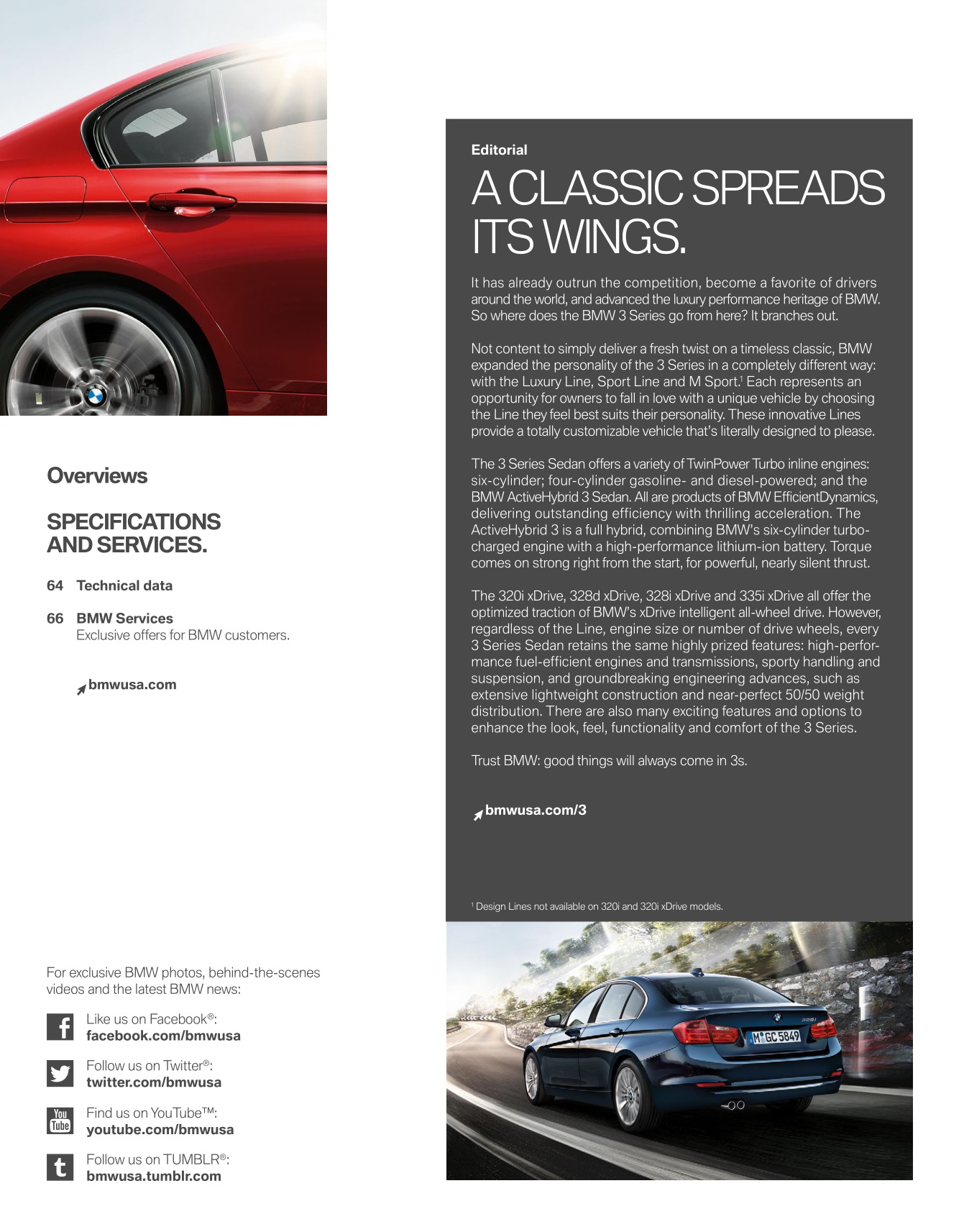 2014 BMW 3-Series Sedan Brochure Page 66
